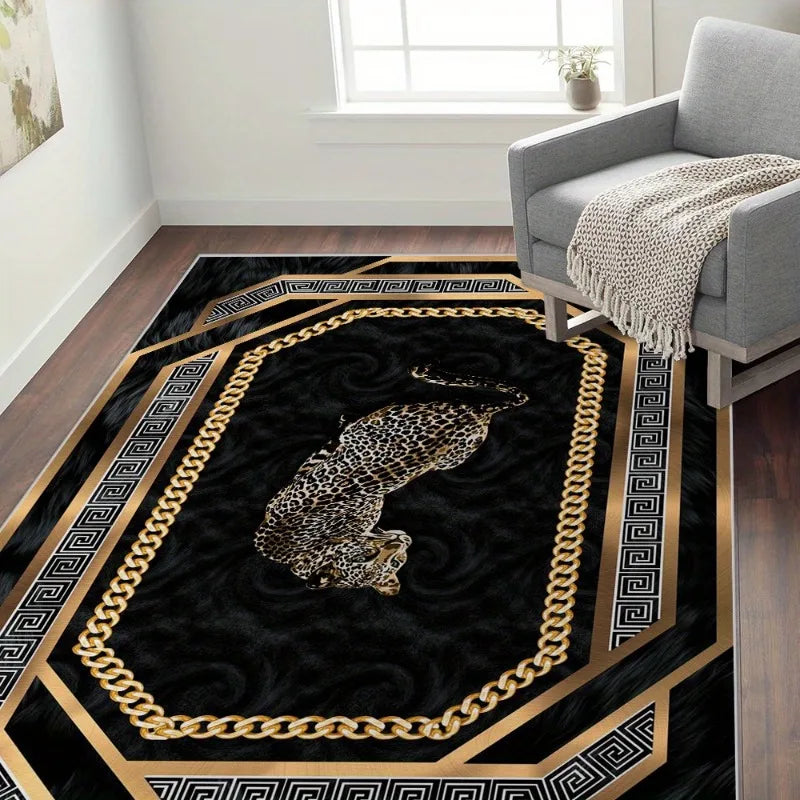 Striped Bohemian Carpet: Ideal for Bedrooms, Entryways, and Doorways