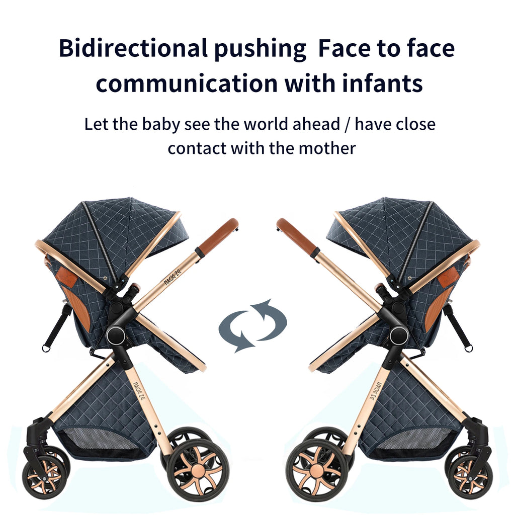 All-in-One Baby Travel System: Stroller with Raincover for Newborns