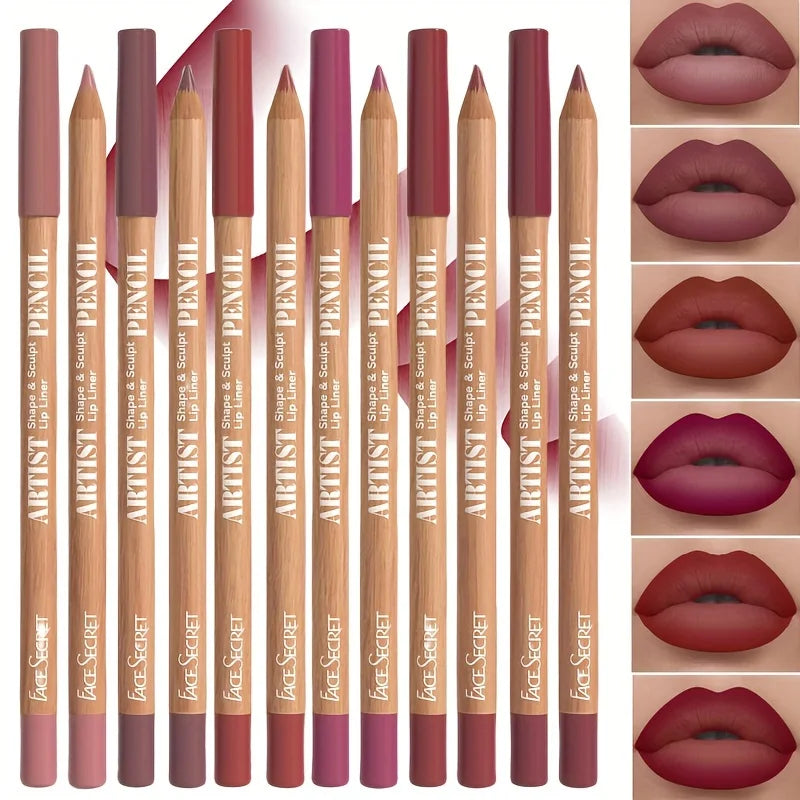 Velvet Matte Lip Definer Set: Long-Lasting Color for Every Mood