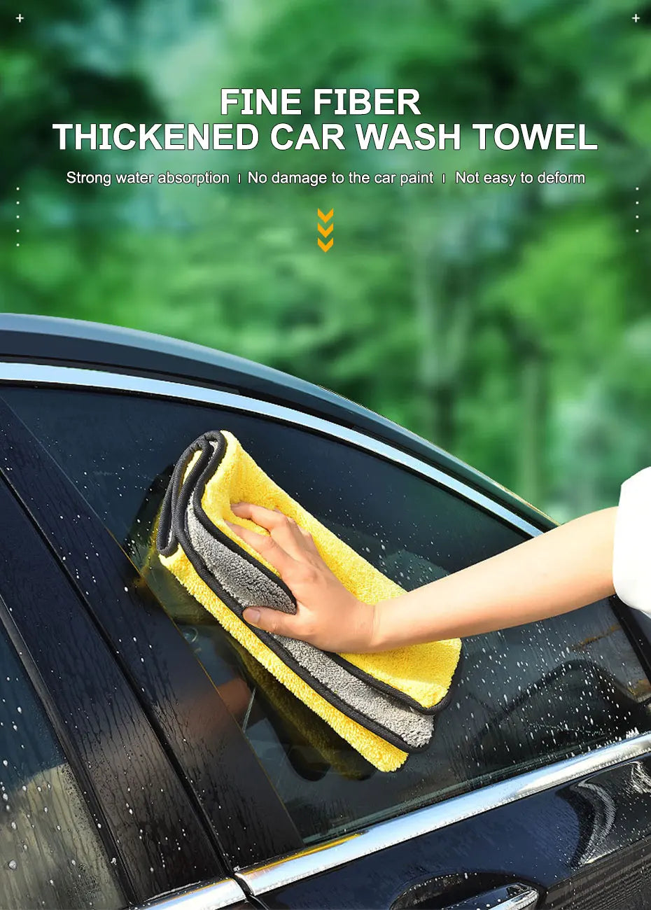 Premium Car Wash Towel: Absorbent Microfiber Detailing Cleaning Cloth