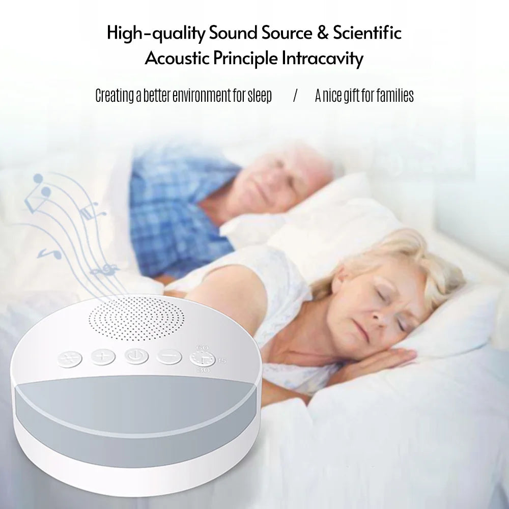 Calming Sleep Aid: Baby White Noise Player with Night Light & Timer