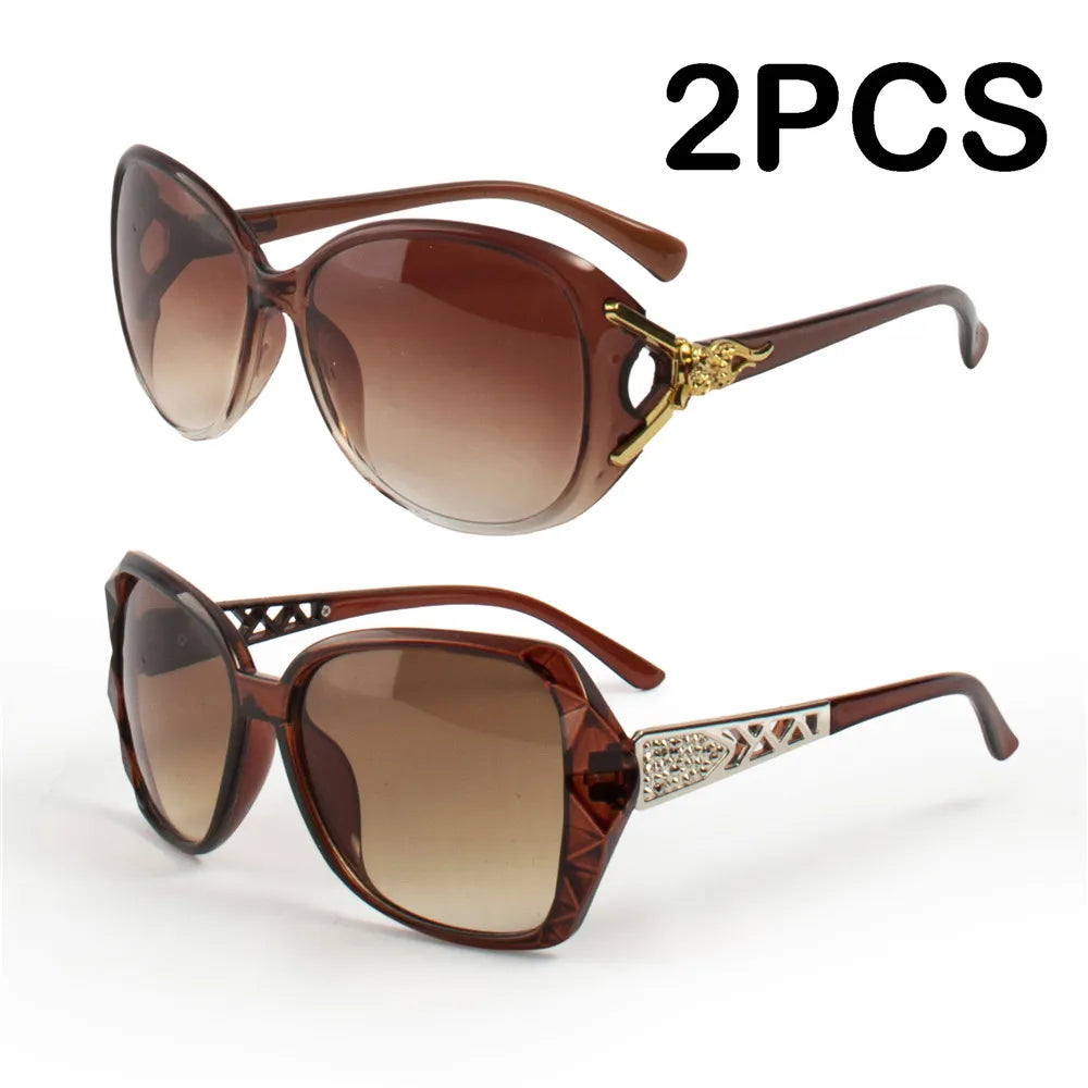 Chic Sun Protection: Fashionable Big Frame Sunglasses for Her