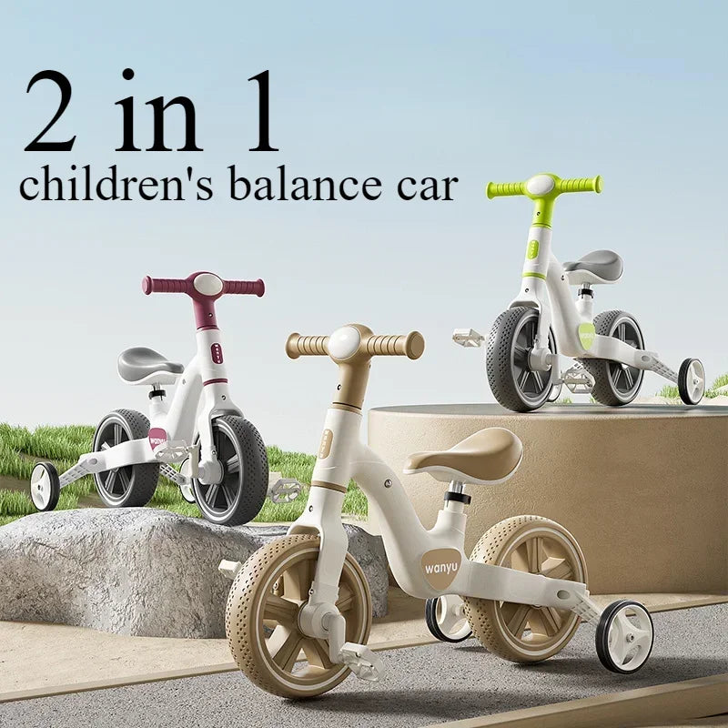 Adventure Rider: Adjustable Balance Bike with Training Wheels