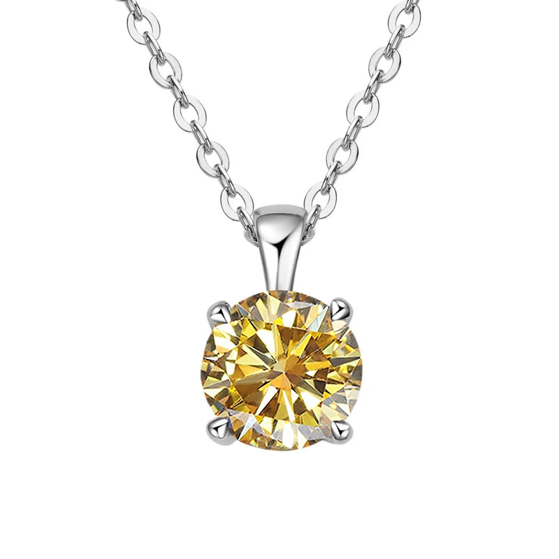 Celestial Charm: Dazzling Moissanite Necklace for Every Occasion