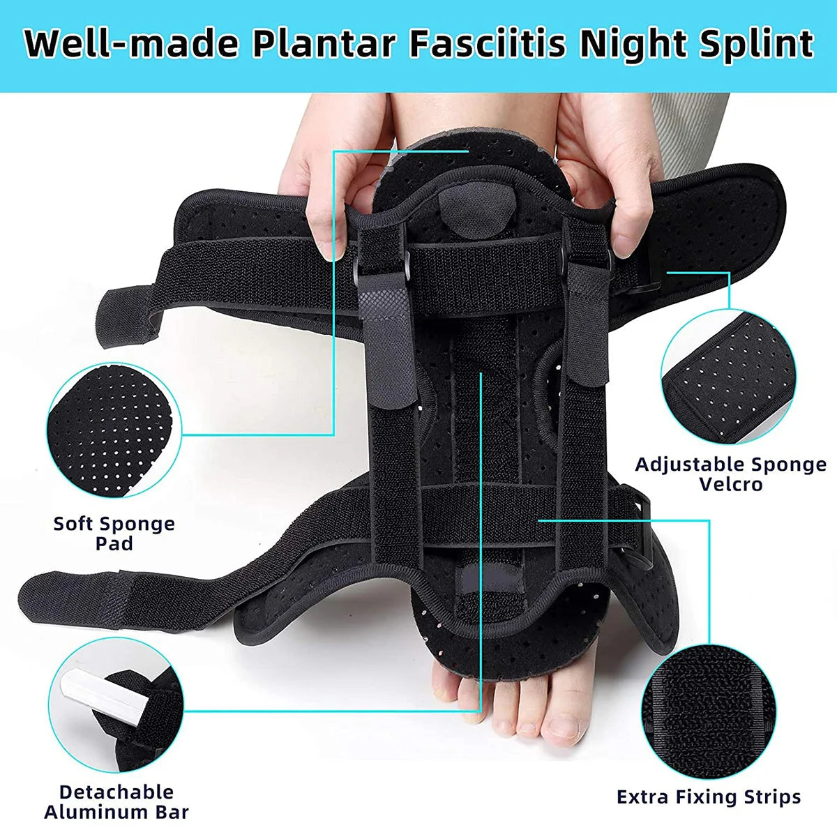 Breathable Plantar Fasciitis Foot Splint: Enhancing Recovery While You Sleep