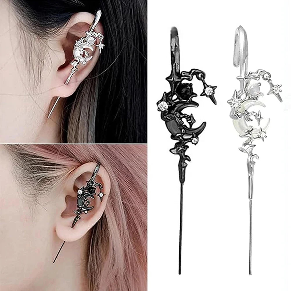 Charming Moon Ear Hooks: Elevate Your Everyday Elegance