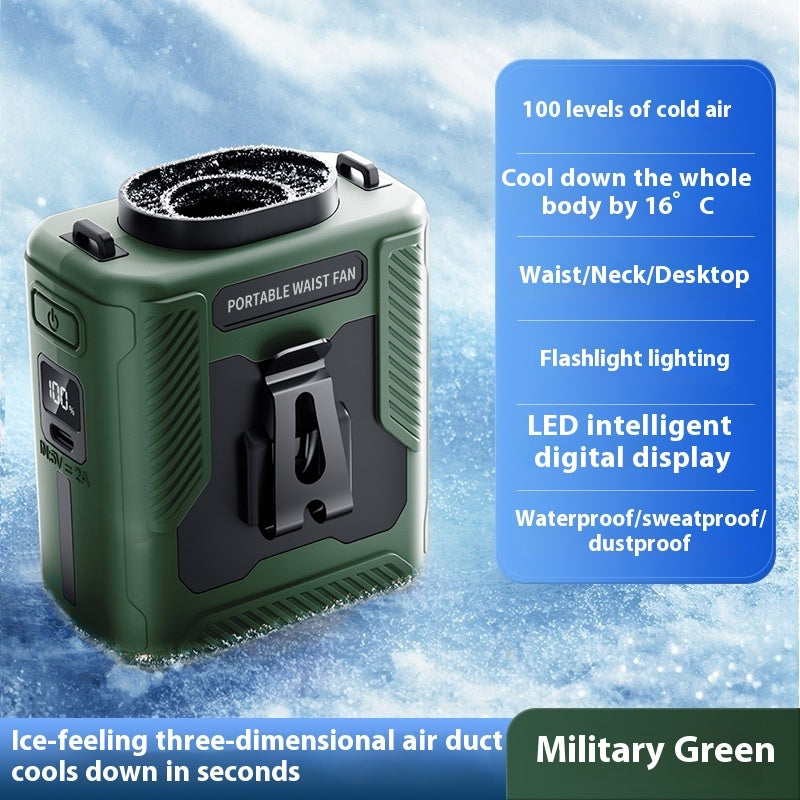 Waist-Mounted Cooling Fan: Stay Fresh on the Move