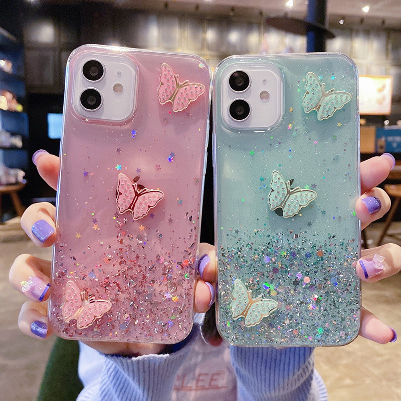 Sparkling Butterfly Case: Shimmering Protection for Your Phone