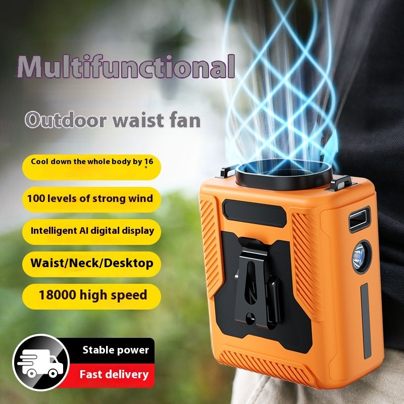 Waist-Mounted Cooling Fan: Stay Fresh on the Move