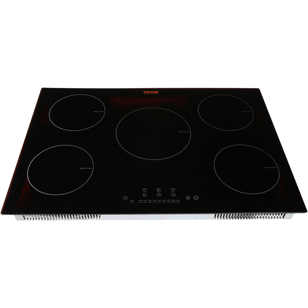 5-Burner Induction Cooktop: 30-Inch Electric Stove with Advanced Safety Features