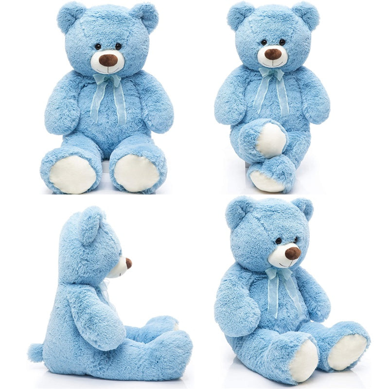 Sleek Teddy Companion: Fashionable Plush Toy for Kids