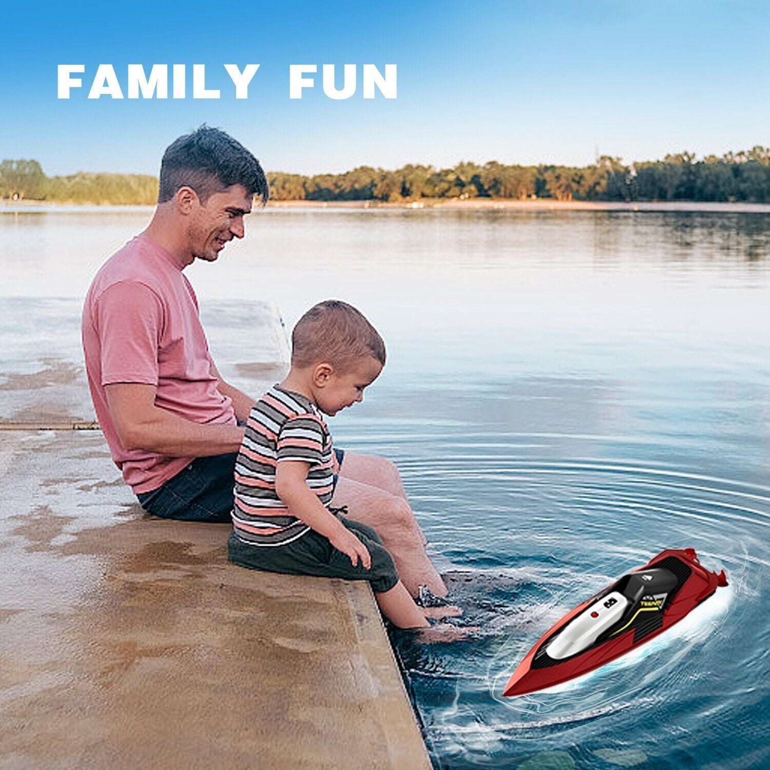 Exciting Outdoor Racing: Remote-Controlled Boat for Pools and Lakes