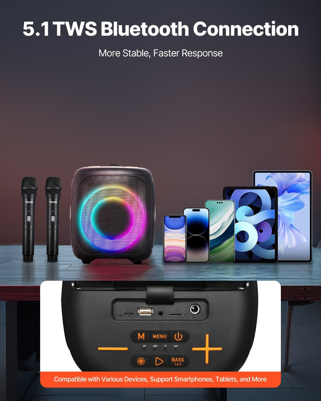Wireless Karaoke Speaker Set: Sing, Dance, and Create Memories