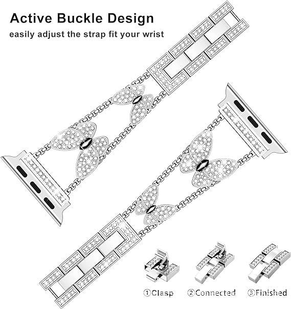 Elegant Timepiece Upgrade: Stylish Butterfly Watch Strap