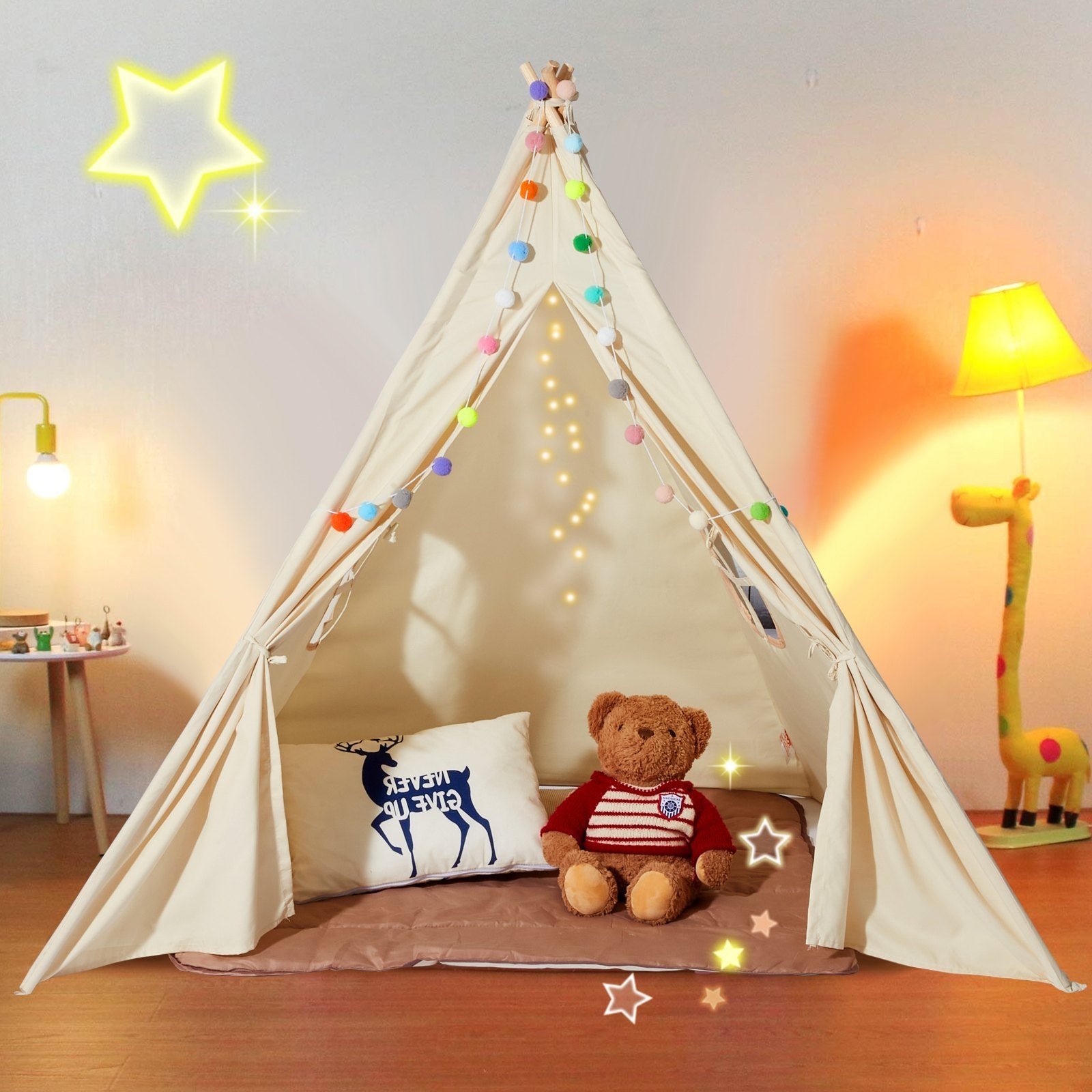Cozy Adventure Space: Teepee Tent for Kids Ages 1-5