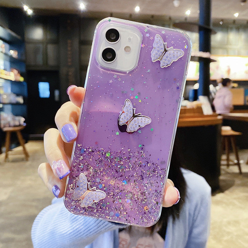 Sparkling Butterfly Case: Shimmering Protection for Your Phone